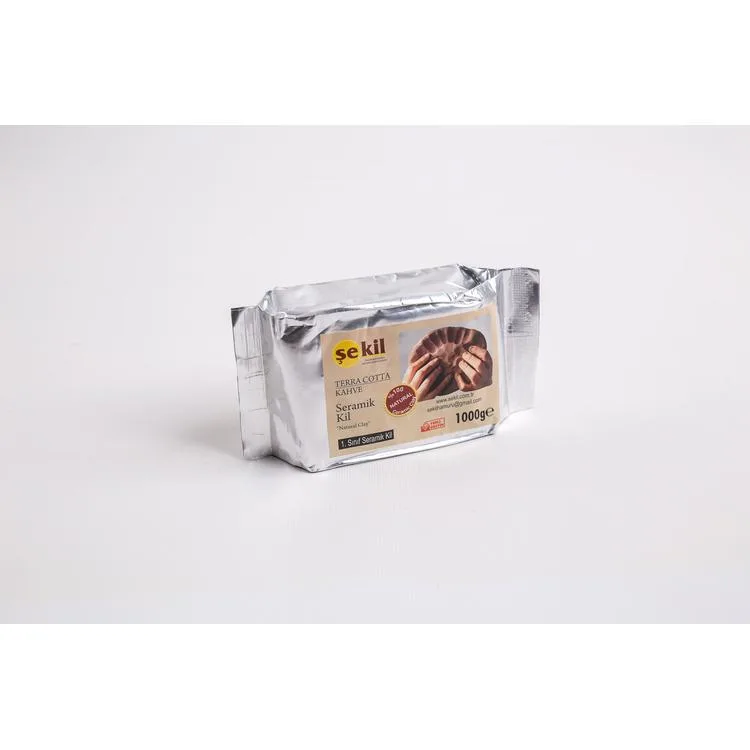 ŞEKİL VK1000BYZ KİL HAMURU TERRA COTTA/KAHVE 1000GR.