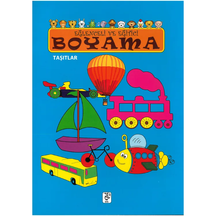 EĞLENCELİ VE EĞİTİCİ BOYAMA KİTABI - TAŞITLAR