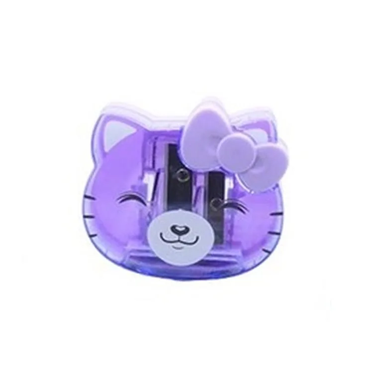 MİKRO MK-4050 CUTE KITTY ÇİFT DELİKLİ KAPAKLI HAZNELİ KALEMTIRAŞ