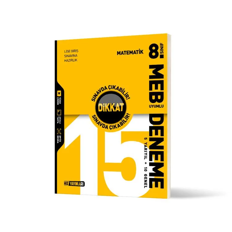 HIZ 8. SINIF MATEMATİK 15'Lİ DENEME