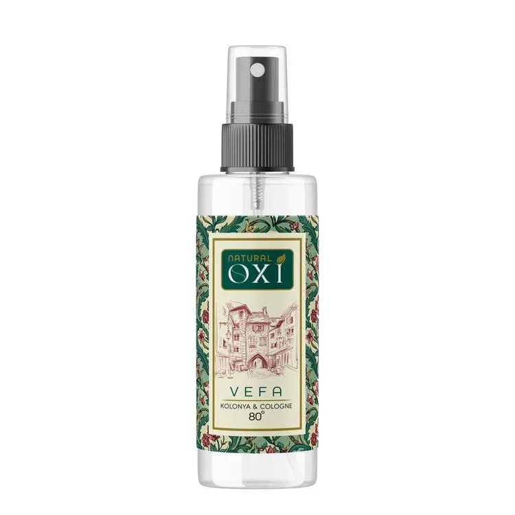 OXİ NATURAL PREMİUM 80° KOLONYA 150ML PET ŞİŞE KUTULU - VEFA