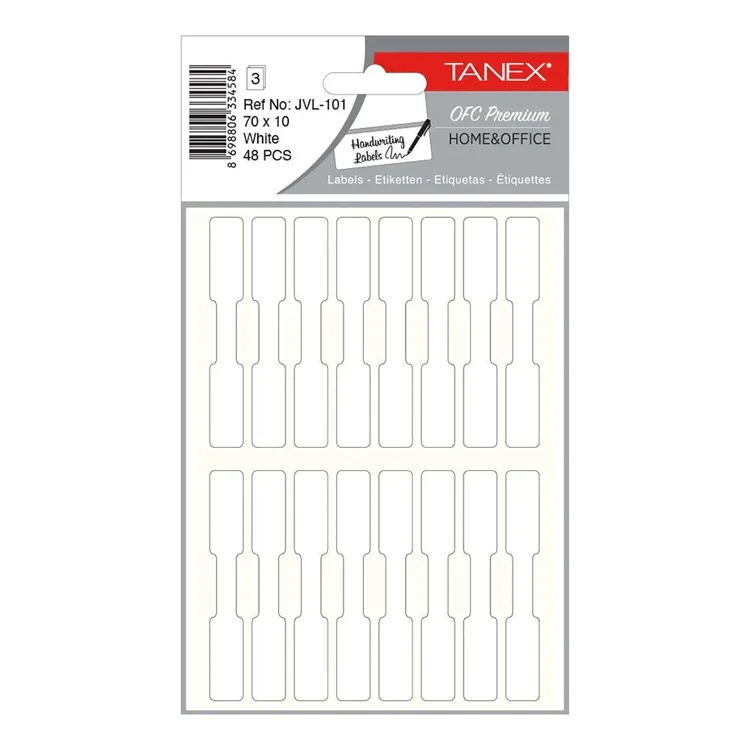 TANEX JVL-101 70x10mm. KUYUMCU ETİKETİ 3'LÜ