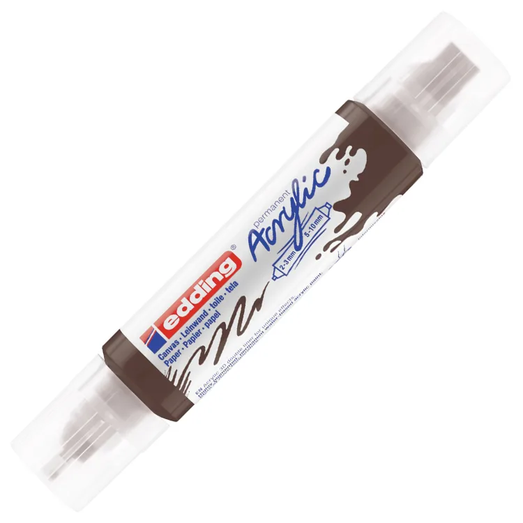 EDDING 5400 NO:907 3D DOUBLE LINER AKRİLİK KALEM ÇİKOLATA KAHVESİ