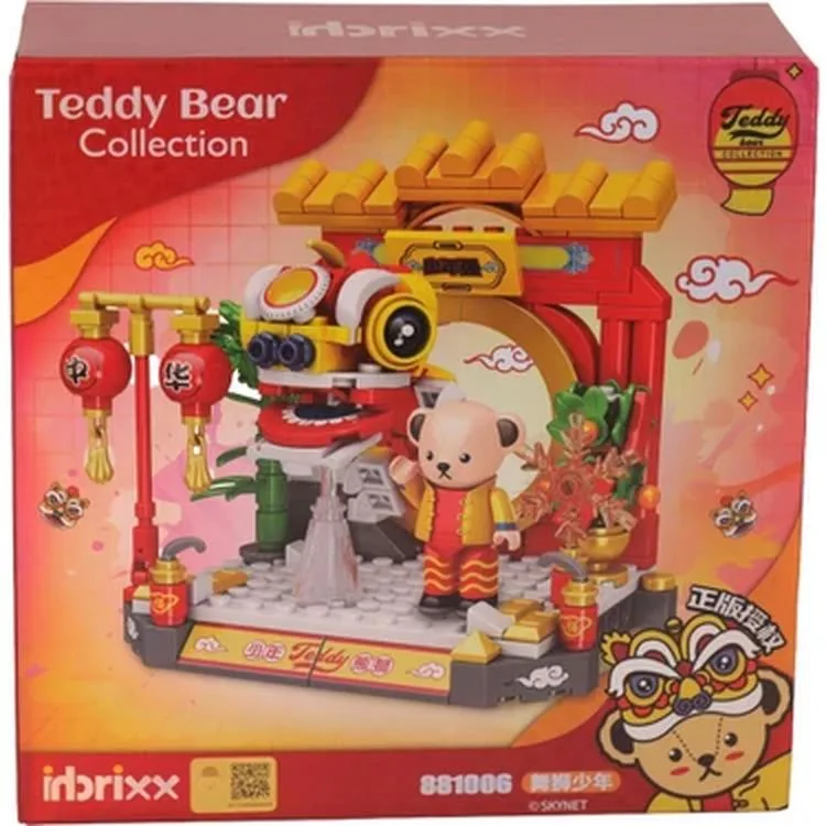 VAGONLIFE PANLOS 881006 ÇİN EJDERHASI VE TEDDY 254 PARÇA BLOCK OYUNCAK