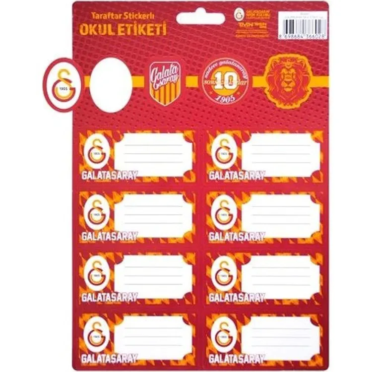 TMN GALATASARAY STICKER'LI OKUL ETİKETİ 3 YP - 463640