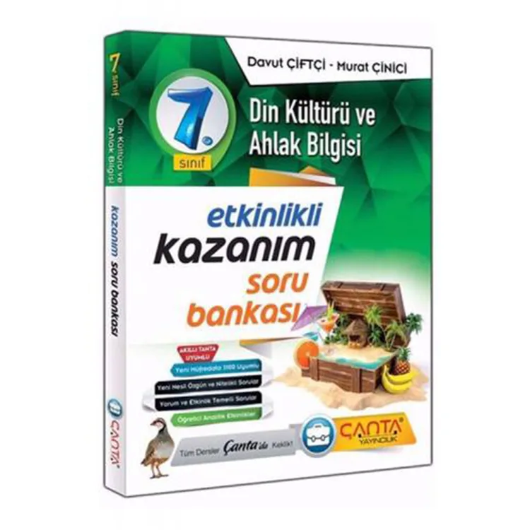 ÇANTA 7. SINIF KAZANIM DİN KÜLTÜRÜ VE AHLAK BİLGİSİ SORU BANKASI