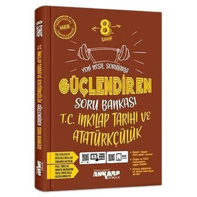ANKARA YAYINLARI 8. SINIF LGS GÜÇLENDİREN İNKILAP TARİHİ VE ATATÜRKÇÜLÜK SORU BANKASI