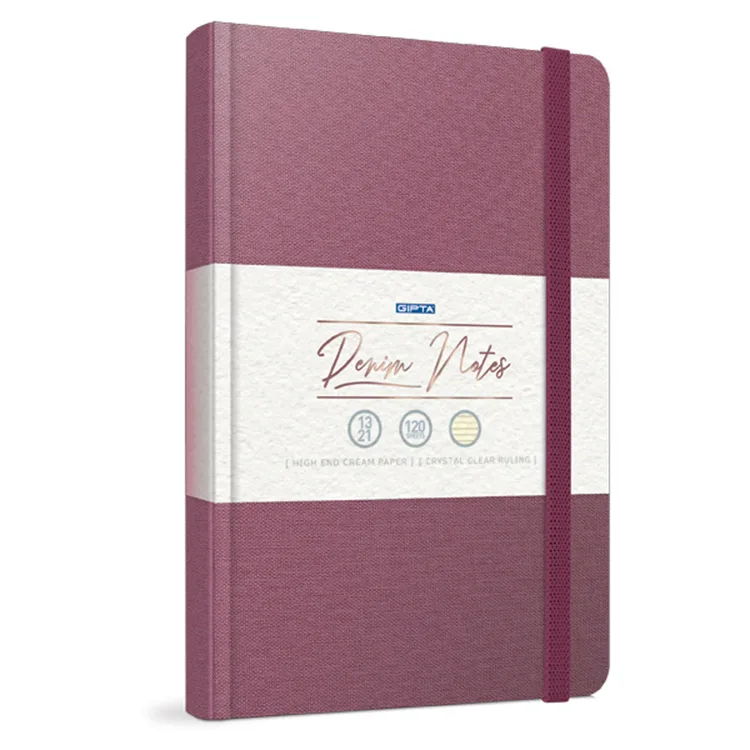 GIPTA DENIM NOTES İPLİK DİKİŞLİ SERT KAPAK DEFTER 13X21 120YP. ÇİZGİLİ