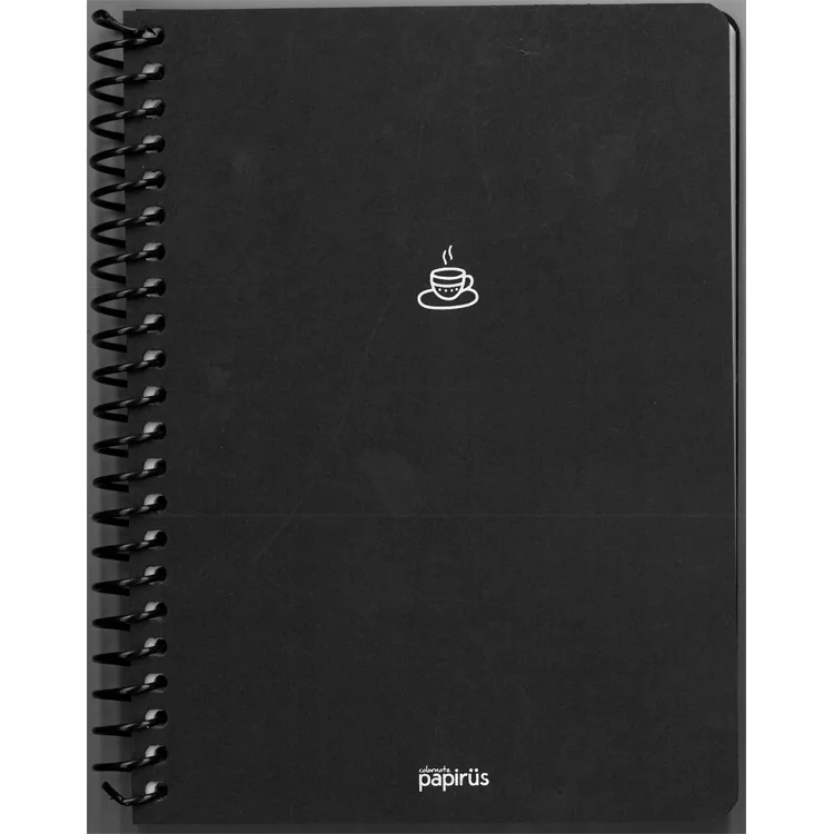 PAPİRÜS MİNİ SERT KAPAK SPİRALLİ 19X27 80YP. KARELİ DEFTER