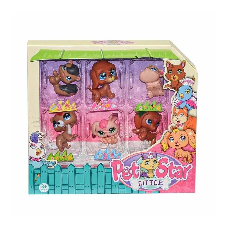 KIZILKAYA 3046A2 LITTLE PET STAR NEŞELİ MİNİŞLER AİLESİ 6'lı