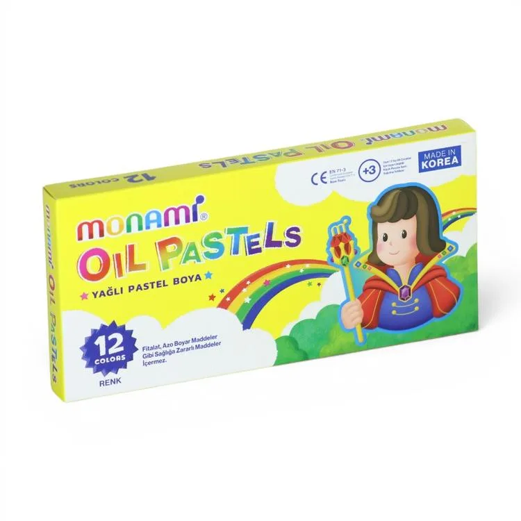 MONAMİ OIL YAĞLI PASTEL BOYA KARTON KUTULU 12'Lİ (12 RENK) - 2140007521
