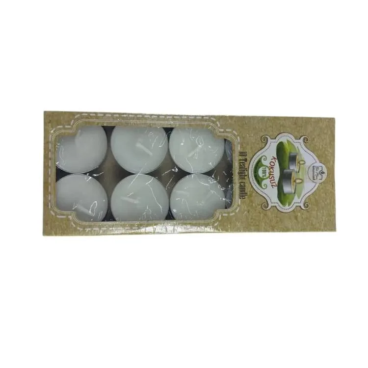 NUR MUM X-619 TEALIGHT 10gr. BEYAZ MUM 10'LU