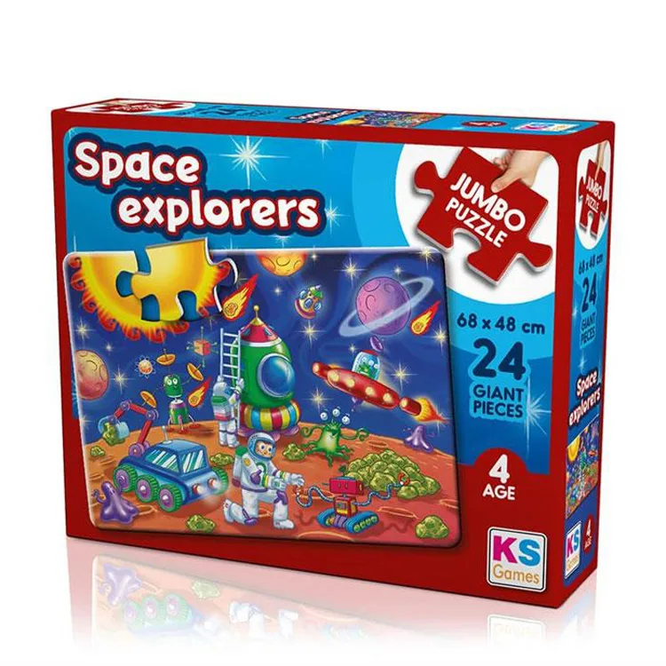 KS GAMES JP31011 SPACE EXPLORERS 68x48cm JUMBO YAPBOZ/PUZZLE 24 PARÇA 4YAŞ