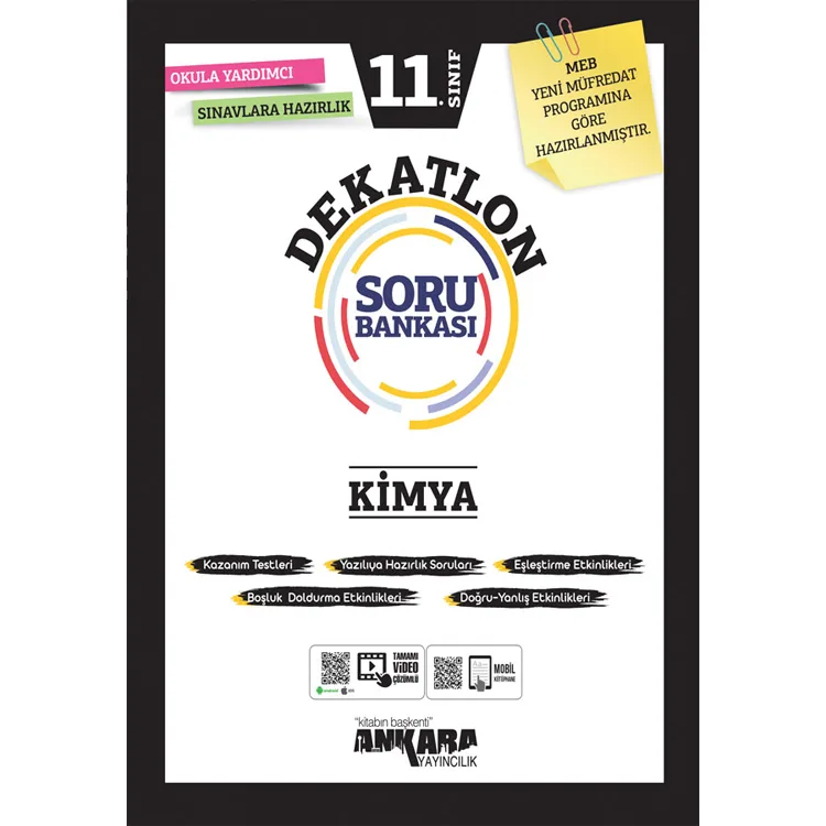 ANKARA 11.SINIF DEKATLON KİMYA SORU BANKASI