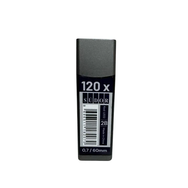 SÜDOR LE02 120'Lİ MİN 0.7 2B 60mm VERSATİL KALEM UÇ -