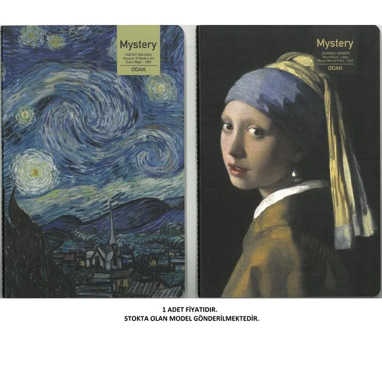 ODAK 777-269 MYSTERY 16X24 İPLİK DİKİŞLİ KARELİ DEFTER 56 YP