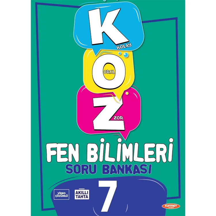 KURMAY KOZ 7. SINIF TATLI SERT FEN BİLİMLERİ SORU BANKASI