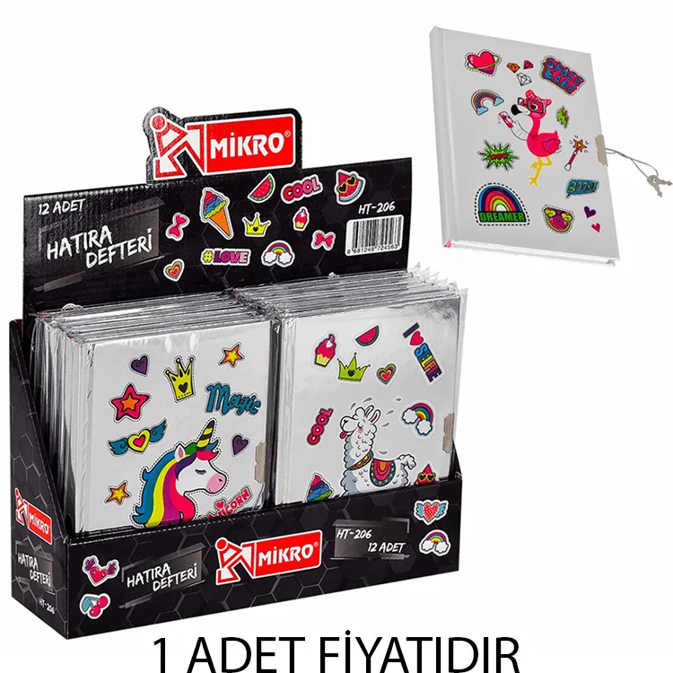 MİKRO HT-206 KİLİTLİ HATIRA DEFTERİ