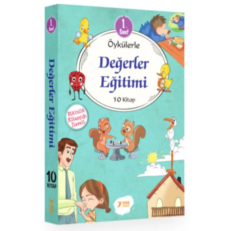 YUVA 1 SINIF ÖYKÜLERLE DEĞERLER EĞİTİMİ SERİSİ 10 KİTAP SET