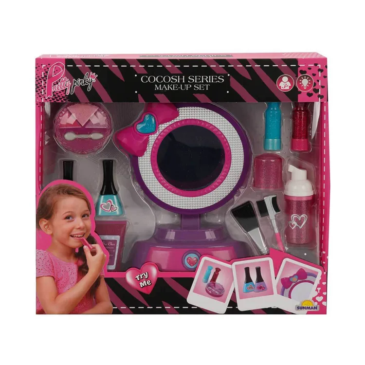 SUNMAN BE1355 PRETTY PINKY AYNALI IŞIKLI 11 PARÇA MAKYAJ SETİ 3+