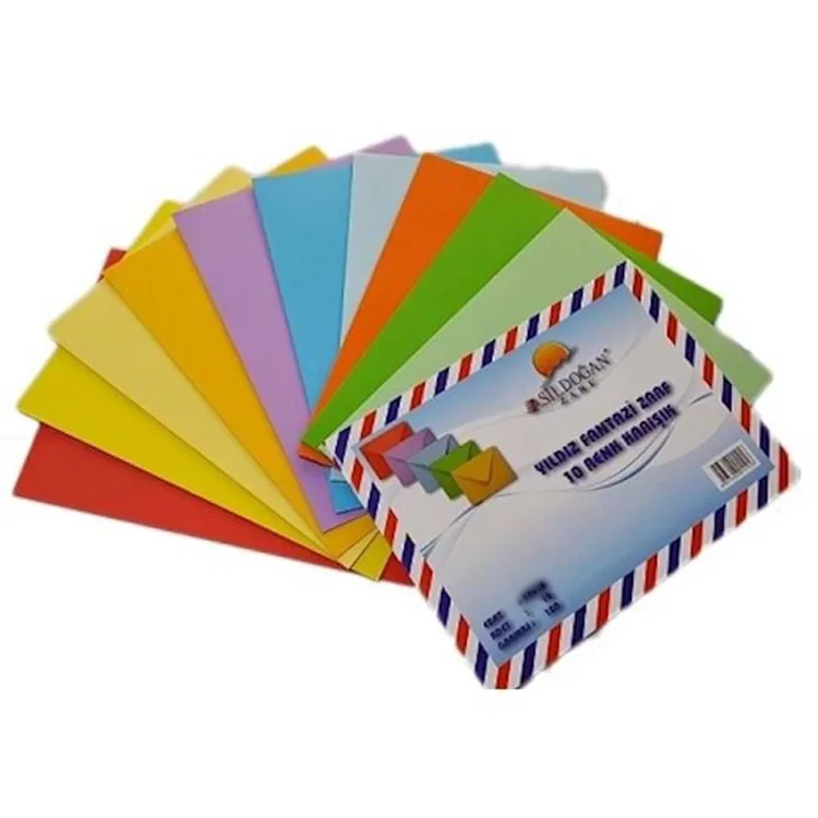 DOĞAN 01291 10 RENK 7X9 CM KARIŞIK ZARF