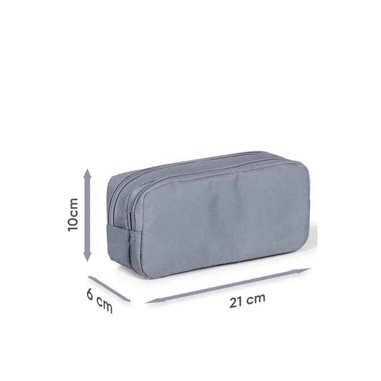 CORAL HIGH 22145 KIDS ÇOK RENKLİ KALP DESENLİ DESENLİ İKİ BÖLMELİ KALEM ÇANTASI