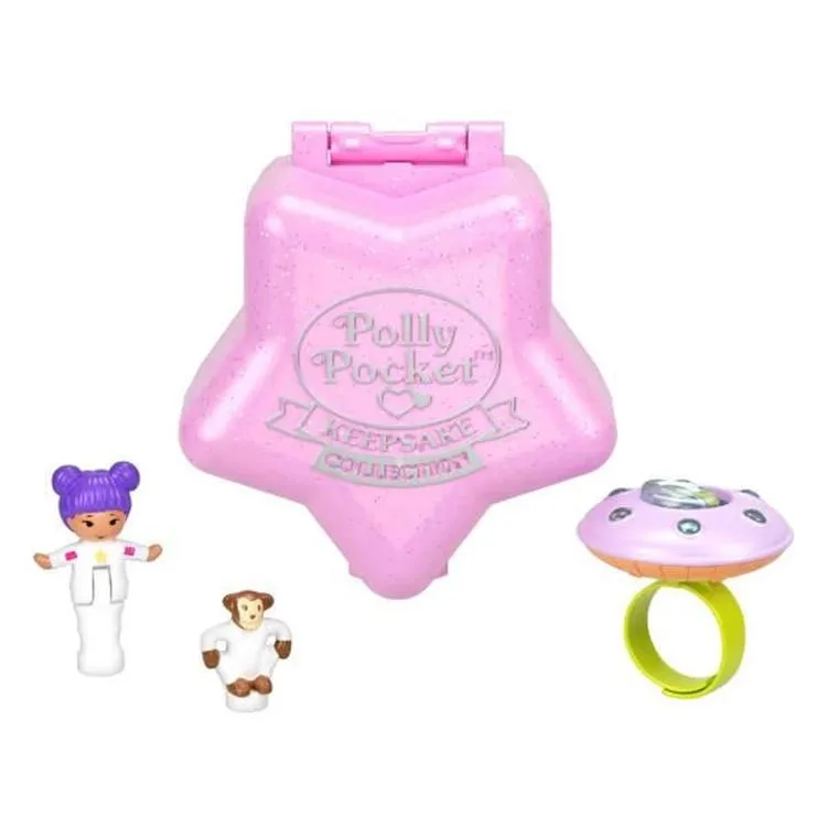 MATTEL JCB24/JCB25 POLLY POCKET YÜZÜK KUTUSU OYUN SETİ UZAY 3+