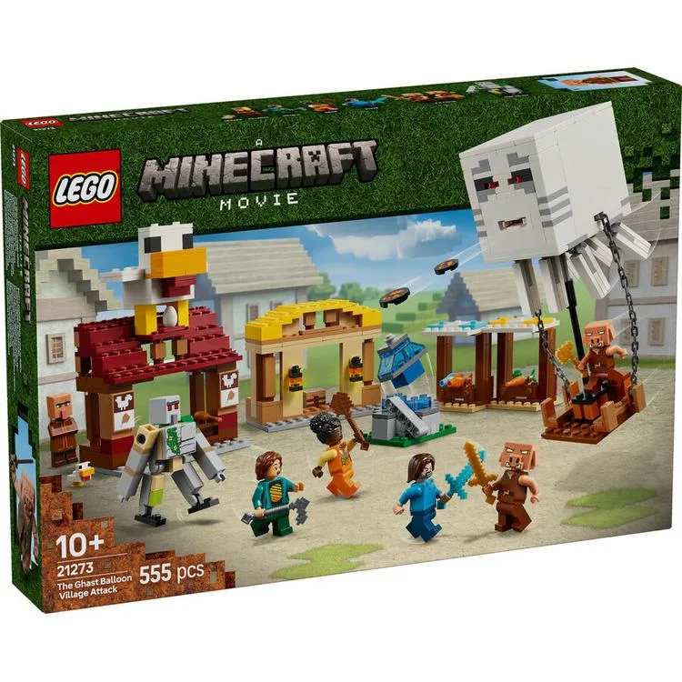 LEGO MINECRAFT 21273 THE GHAST BALLON VILLAGE ATTACK 555 PARÇA