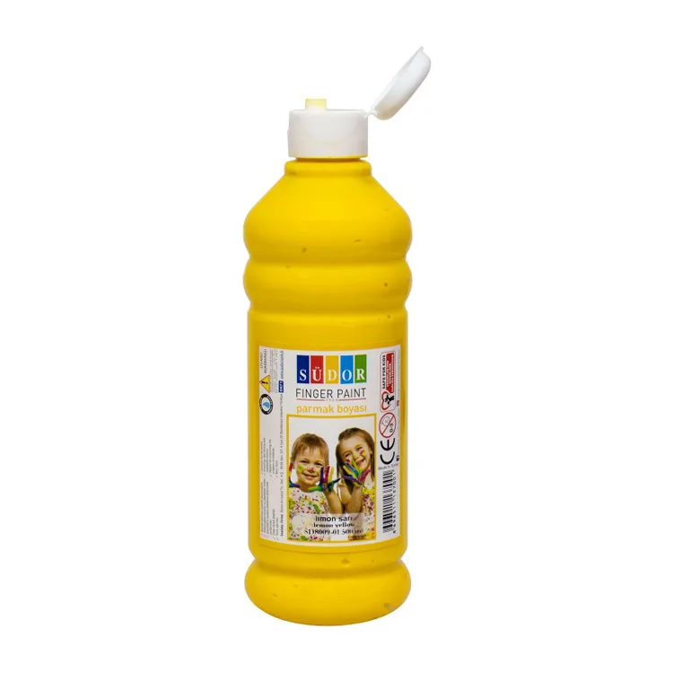SÜDOR PARMAK BOYASI 500 ML LİMON SARI- SD8009-01