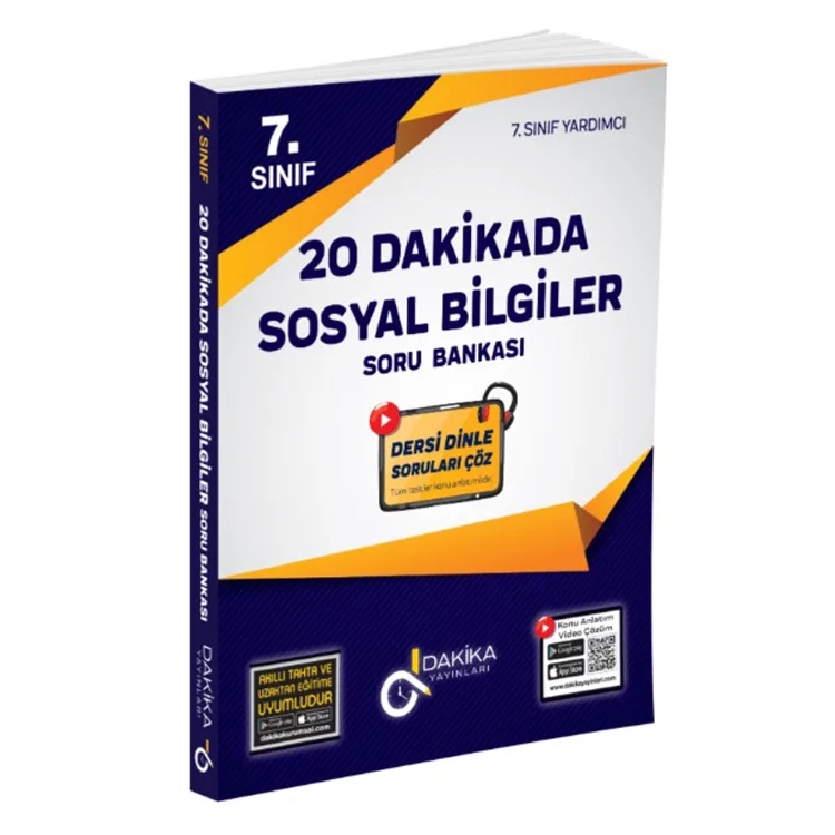 DAKİKA 7. SINIF 20 DAKİKADA SOSYAL BİLGİLER SORU BANKASI
