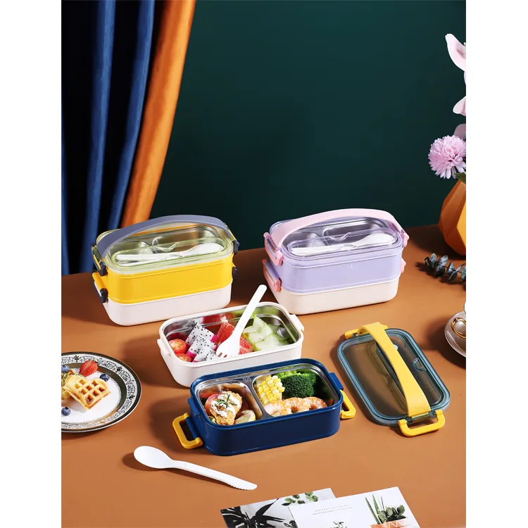 VAGONLİFE ÇELİK YEMEK KABI BÖLMELİ 1400 ML - LUNCH BOX XC-462