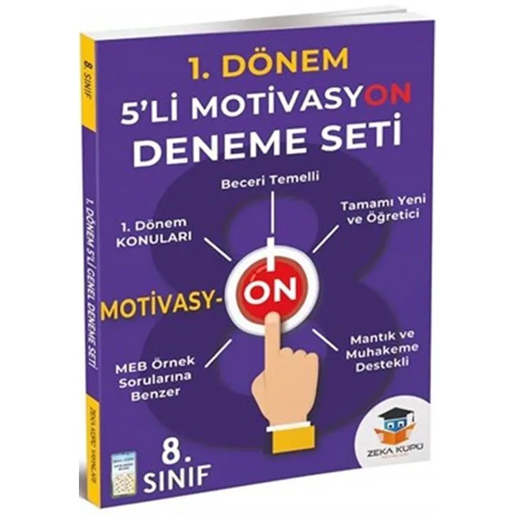 ZEKA KÜPÜ 8.SINIF 1. DÖNEM 5'Lİ MOTİVAYON DENEME SETİ