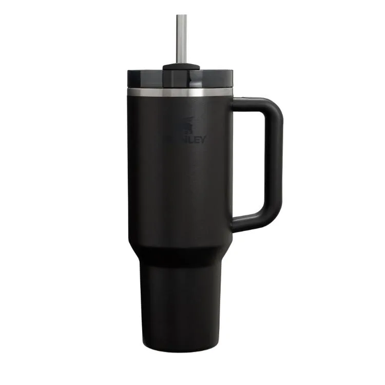 STANLEY 10-12574-015 PİPETLİ QUENCHER H2.O FLOWSTATE 1.18 L. PASLANMAZ ÇELİK TERMOS BARDAK SİYAH