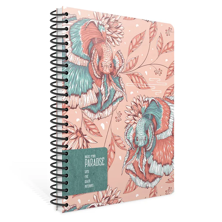 GIPTA PARADISE SPİRALLİ SERT KAPAK 17x24 120YP.KARELİ DEFTER