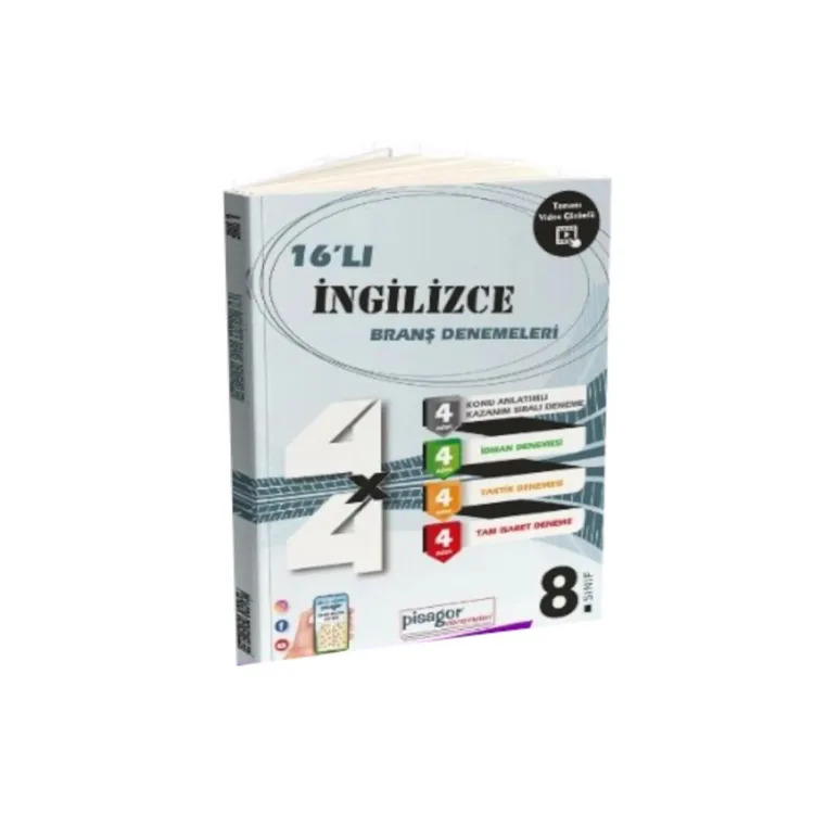 ZEKA KÜPÜ 8. SINIF PİSAGOR 16'LI İNGİLİZCE BRANŞ DENEMELERİ