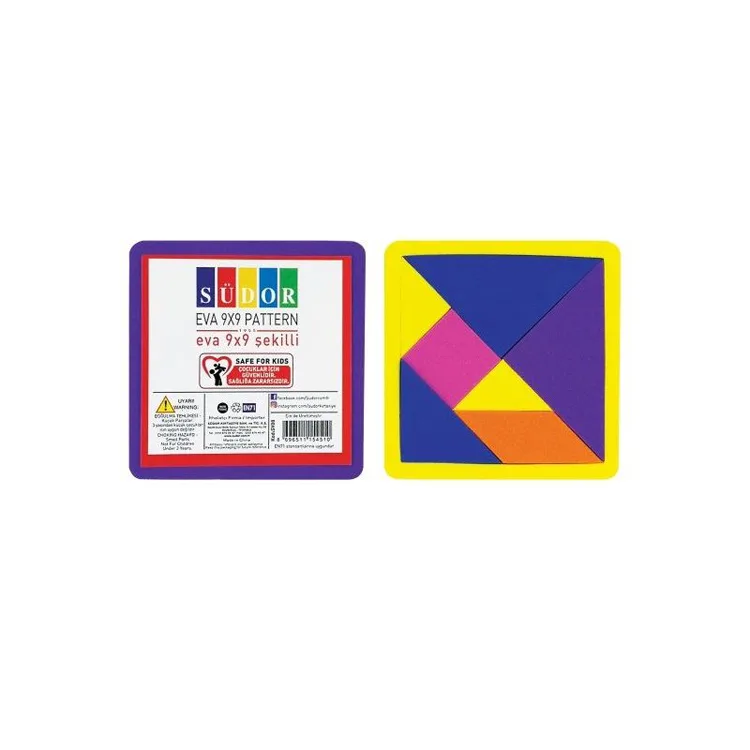 SÜDOR SV08 ŞEKİLLİ EVA TANGRAM 9X9