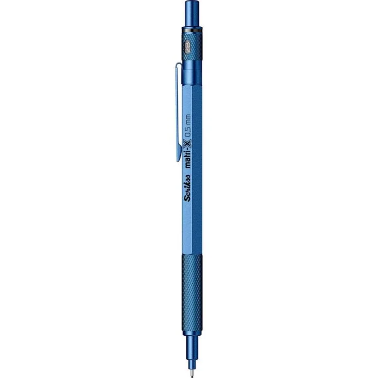 SCRIKSS MATRI-X VERSATİL KALEM 0.5 ŞEFFAF AMBALAJ METALİK MAVİ
