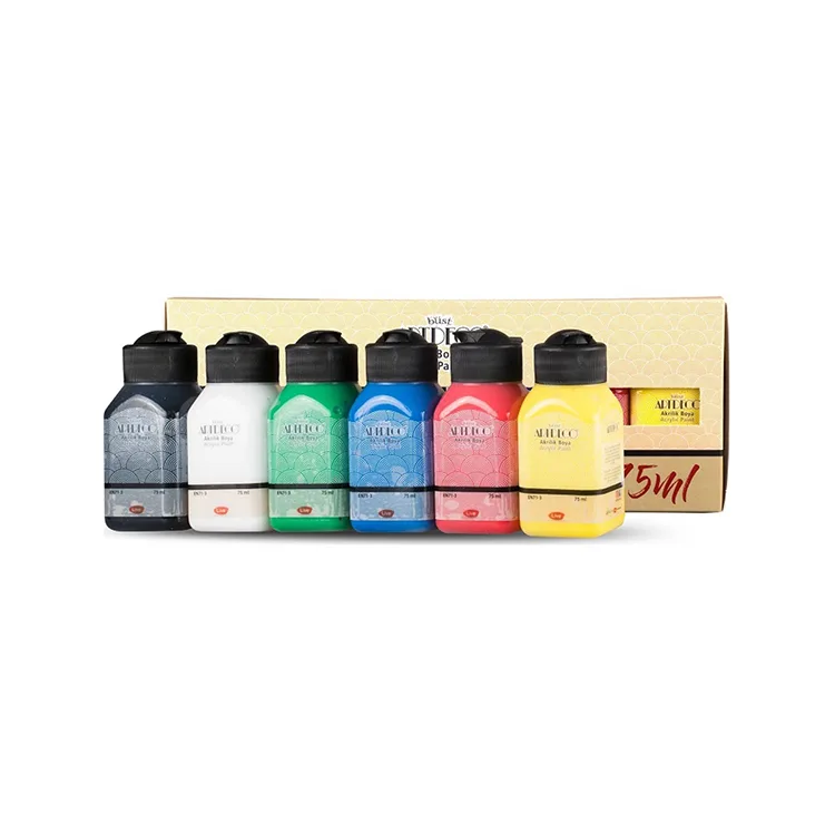 ARTDECO 070I-AS1 AKRİLİK 6x75ml SET CANLI RENKLER