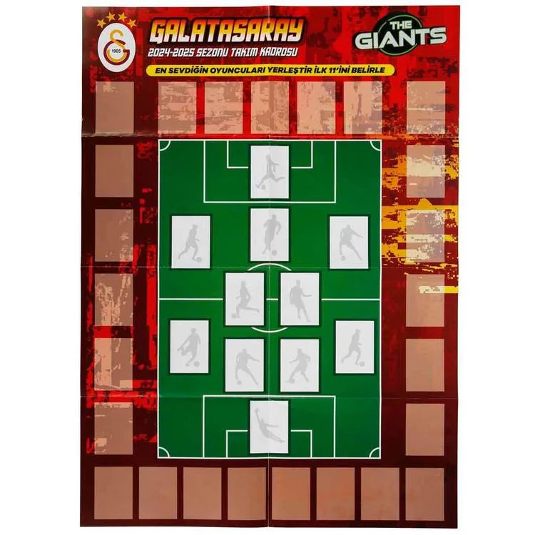 MYTHOS GALATASARAY 2024-2025 SEZONU THE GIANTS DEV POSTER VE ÇIKARTMA SETİ