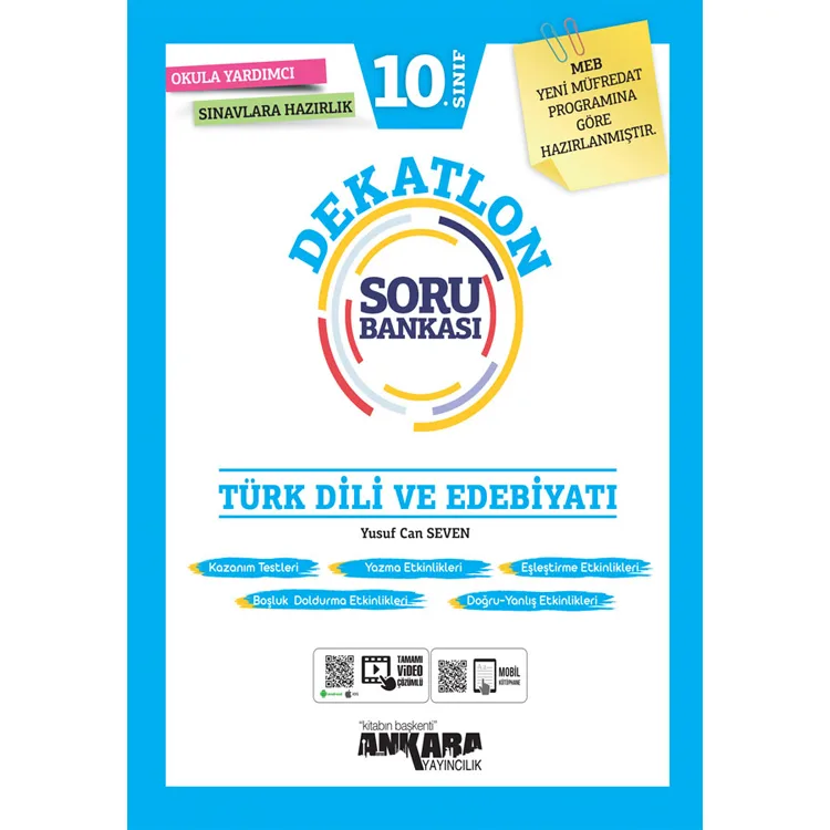 ANKARA 10.SINIF TÜRK EDEBİYATI DEKATLON SORU BANKASI