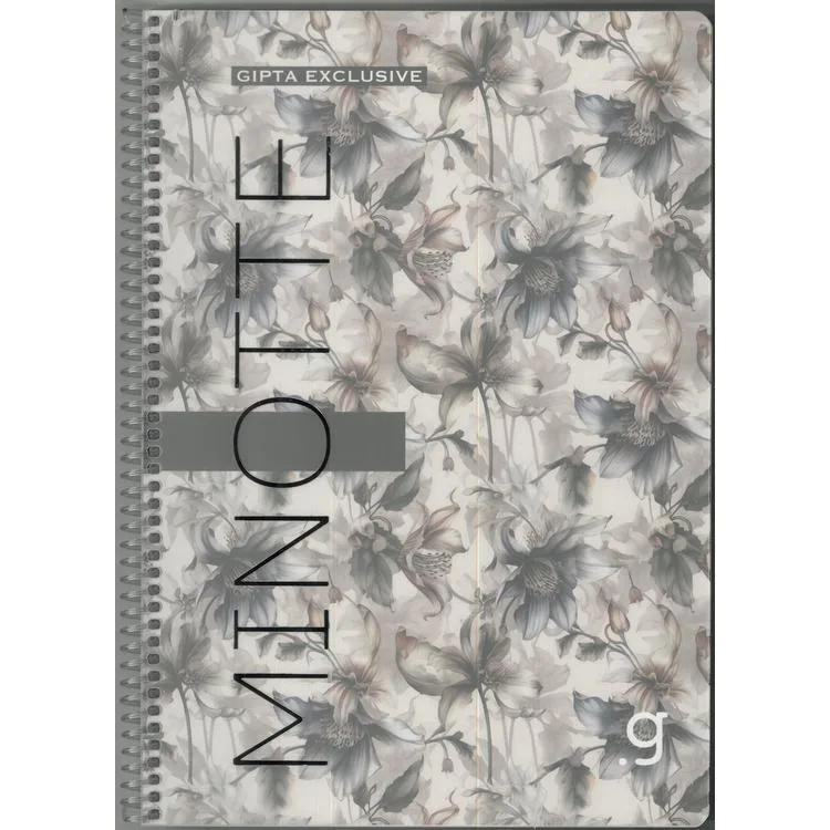GIPTA MINOTTE SPİRALLİ PP. KAPAK A4 80YP. 80GR. ÇİZGİLİ DEFTER 8421 - TEKLİ