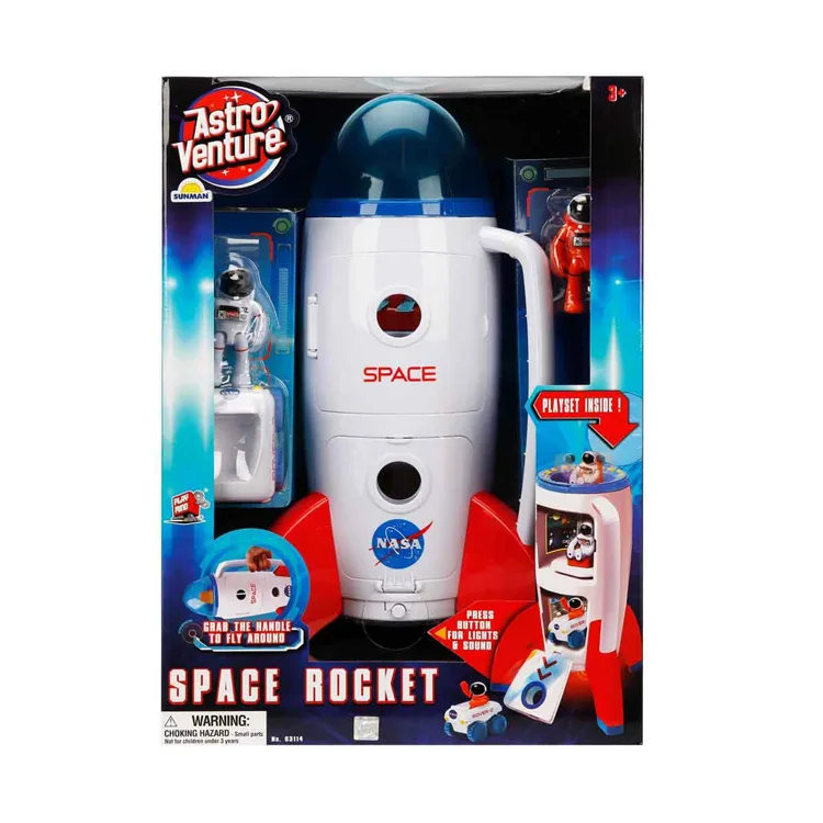 SUNMAN 26020 ASTRO VENTURE UZAY ROKETİ SETİ SESLİ IŞIKLI 3+