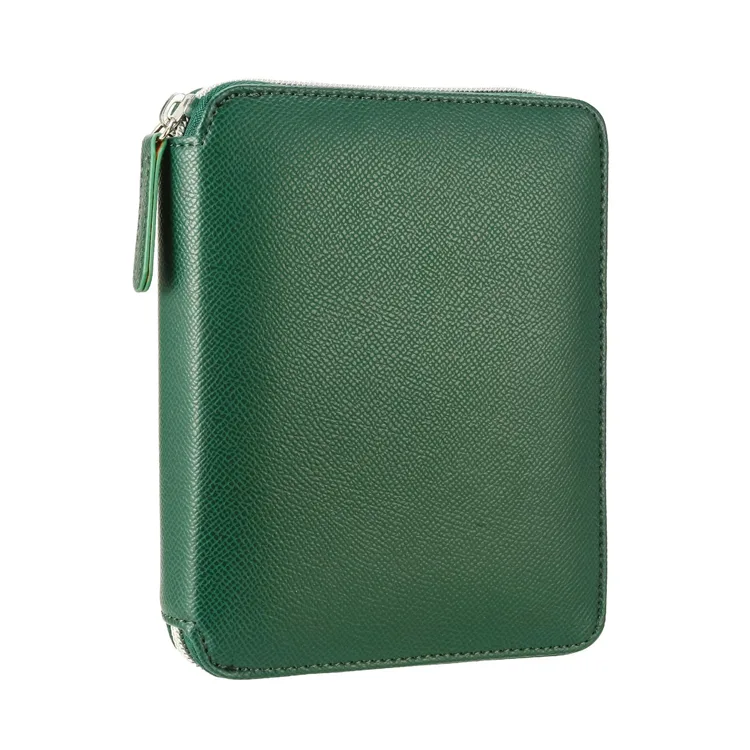 VICTORIA'S JOURNALS 0294 KUTULU ZIPPER FOLDER YEŞİL 10.5X14.8cm 80YP. ÇİZGİLİ DEFTER