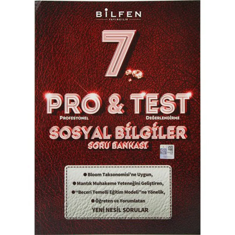 BİLFEN 7. SINIF PRO& TEST SOSYAL BİLGİLER SORU BANKASI - 2025 MÜFREDAT