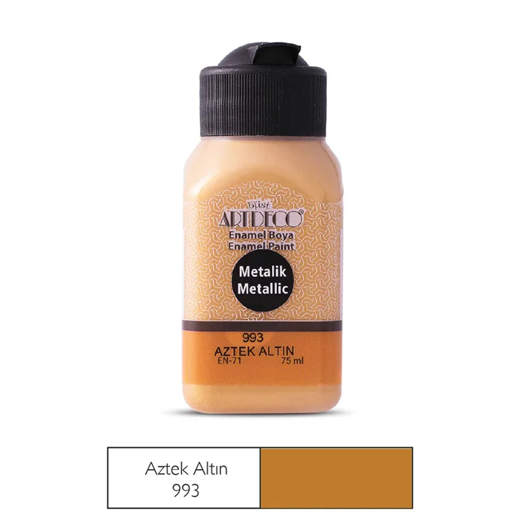 ARTDECO METALİK AKRİLİK BOYA 75 ML. AZTEK ALTIN