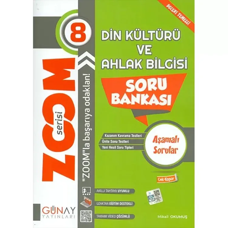 GÜNAY 8. SINIF ZOOM DİN KÜLTÜRÜ VE AHLAK BİLGİSİ SORU BANKASI