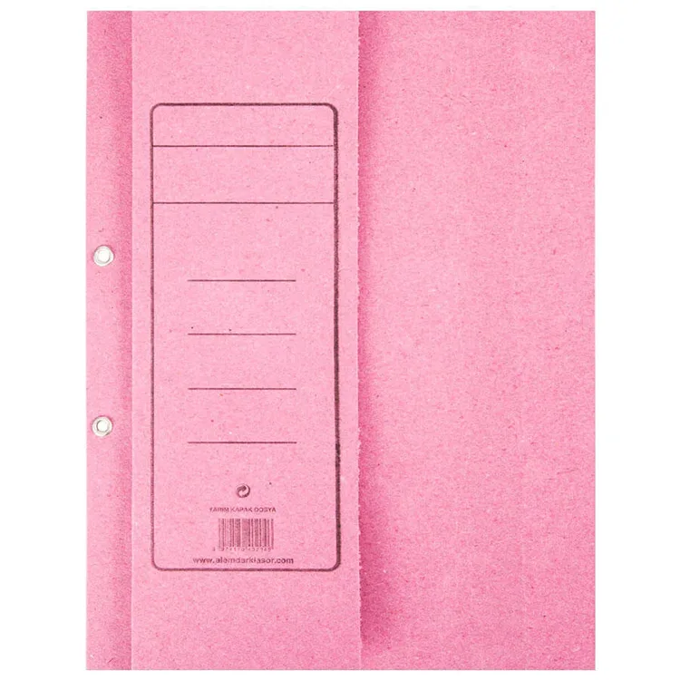 ALEMDAR TELLİ YARIM KAPAK KOYU PEMBE DOSYA - TEKLİ
