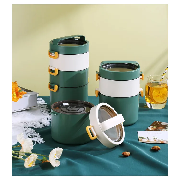 VAGONLİFE PASLANMAZ ÇELİK ÜÇ KATLI YEMEK KABI - LUNCH BOX XC-545 1800 ML