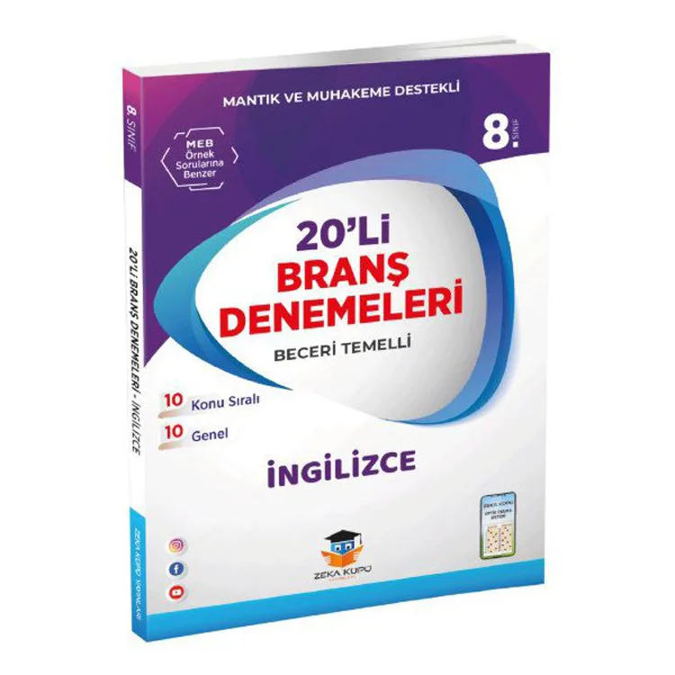 ZEKA KÜPÜ 8. SINIF İNGİLİZCE 20'Lİ BRANŞ DENEMELERİ