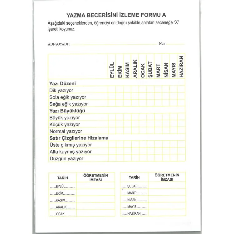 YUVA 1.SINIF DİK TEMEL HARFLERLE GÜZEL YAZI DEFTERİ STANDART ÇİZGİLİ 32 SAYFA - TEKLİ
